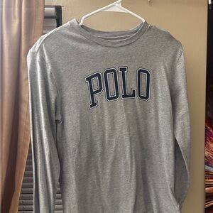 Polo by Ralph Lauren Gray Long Sleeve Tee